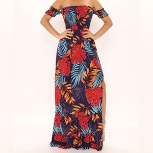 Fashion Nova laurel off the shoulder maxi dress